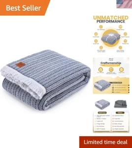 Turkish Bed Blanket - Super Soft 100% Recycled Cotton - Layering Queen Sized ... - Picture 1 of 10