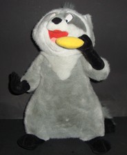 DISNEYLAND MEEKO GRAY RACCOON STUFFED ANIMAL PLUSH TOY POCAHONTAS  17" VGC