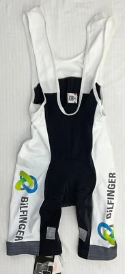 Santini Mens Bib Shorts Cycling Compression Eclipse Padded Gel Slim Fit Sz M NEW - Image 1 of 4