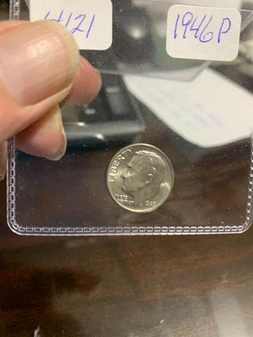 1946 P ROOSEVELT SILVER DIME BU +++++ Cover