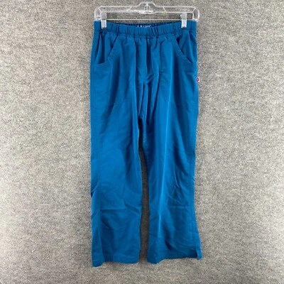 Pantalones Médicos Urbane Ultimate Mujer PXS Petite Azul Tiro Medio Bolsillos De Colección Sólidos Foto 1 de 4