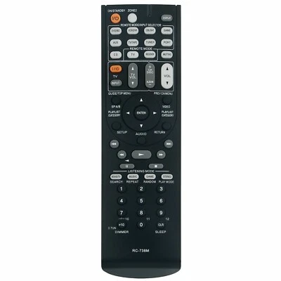 RC-738M Ersatz Fernbedienung für Onkyo AV-Receiver HT-RC160 HT-S7200 TX-SR607 - Bild 1 von 3