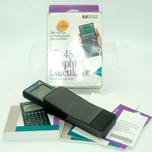 2- Hewlett Packard HP 48G Graphing & 11C Scientific Calculator Case Box Manuals - Picture 1 of 19