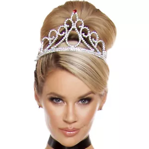 Diadema Strass Regolabile Principessa Cenerentola Costume Regina Tea Party 4775 - Foto 1 di 5