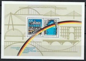 Germany - "GERMAN REUNIFICATION ~ OPENING OF BERLIN WALL" MNH MS 1990 - Picture 1 of 2