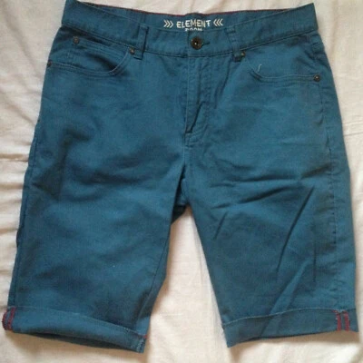 ELEMENT SKATEBOARDS BOOM BLUE MEN'S BERMUDA SHORTS  SIZE 33 - Image 1 of 4