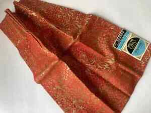 Vintage Sample Drapes Curtain Brocade Fabric Red Gold Penney’s Fashion Manor