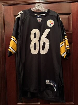 Camiseta de fútbol americano Reebok Pittsburgh Steelers WARD para hombre XL #86 NFL M Hines Foto 1 de 4