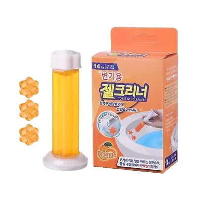 Estampillas de gel de limpieza de inodoros gel perfumado floral tazón de baño gel ambientador de inodoro Foto 1 de 4