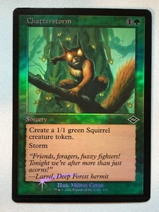 MTG Modern Horizons 2 Chatterstorm (Retro Frame) 411 Foil NM/M - Picture 1 of 1