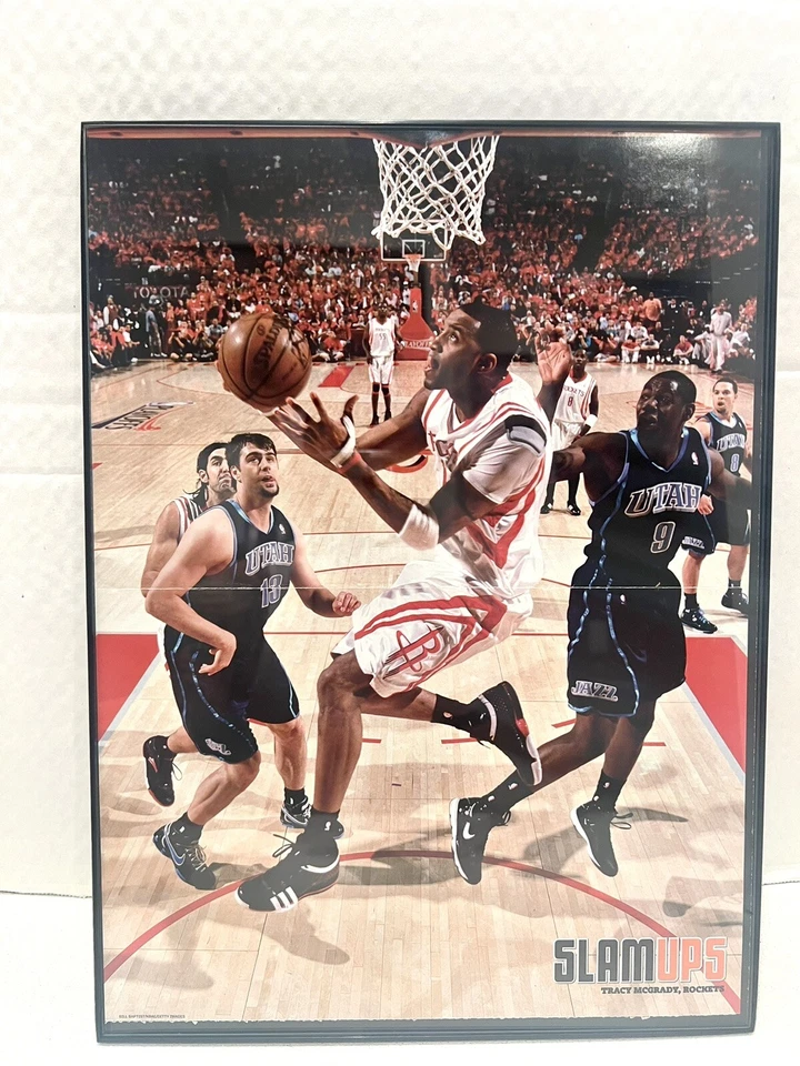 Pôster Tracy McGrady Slam Ups 11x15 vem emoldurado - Imagem 1 de 4