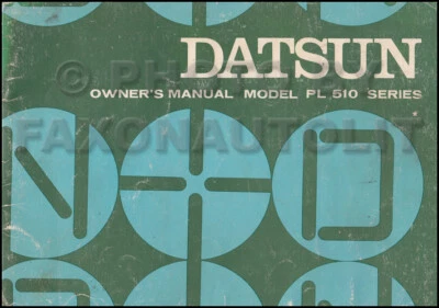 Manuale Dell'Owner Originale OEM Datsun PL 510 Del 1972 - Immagine 1 di 2