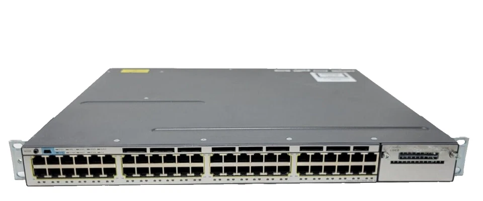 Cisco WS-C3750X-48PF-S V02  48-Port Gigabit Switch -Tested - 102224M19 - Image 1 of 1