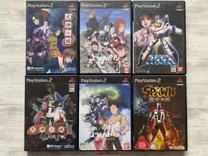 SONY PS2 Shikigami no Shiro ⅠⅡ & Eureka Seven & Macross & Spawn set from Japan - Picture 1 of 16