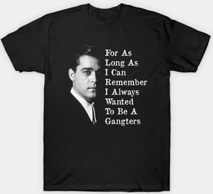 Goodfellas Ray Liotta Gangster Short Sleeve T-shirt Mens Unisex S-3XL Black - Picture 1 of 2