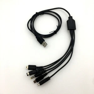 5in1 USB Charging Cable Charger for Nintendo GBA SP WII U New 3DS NDSL XL DSI - Picture 1 of 11