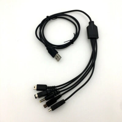 5in1 USB Charging Cable Charger for Nintendo GBA SP WII U New 3DS NDSL XL DSI - Image 1 of 4
