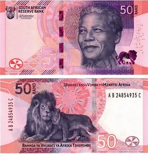 2023 South Africa P150 Mandela 50 Rand Banknote UNC NEW - Picture 1 of 1