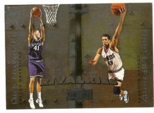 DIRK NOWITZKI 1999-00 SKYBOX METAL UNIVERSE RIVALRIES 13 DALLAS MAVERICKS HOF