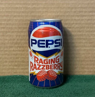 RARE! 1991 PEPSI RAGING RAZZBERRY Test can 12 oz / 354 ml - Image 1 of 4