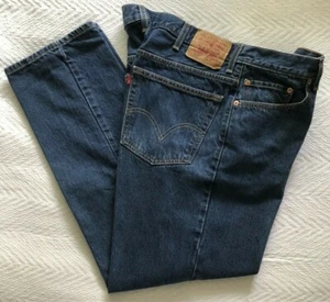 LEVI 505 Straight Leg Regular Fit Red Tab Zip Front Men’s Jeans W40 L32 - Picture 1 of 5