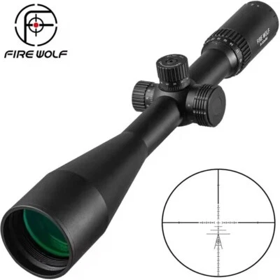 Tactics 8-32X56 Rifle Scope Side Optics Focus Hunting Telescope w/Rail Mounts - Image 1 of 4