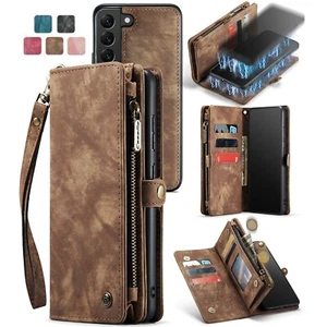 For Samsung S23 S25Ultra S24 Note20 Magnetic Leather Removable Wallet Case Cover - Picture 1 of 17