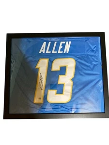 Keenan Allen Signed Custom Jersey Framed In 20X24" Frame w/Beckett,COA - Picture 1 of 3