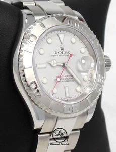 ROLEX Yacht Master 16622 40mm Oyster Perpetual Platinum Bezel Watch Box Papers - Picture 1 of 12