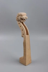 Master Hand Carved 4 strings Violin Neck 4/4 High Quality Violin Part Lion Head - Picture 1 of 6