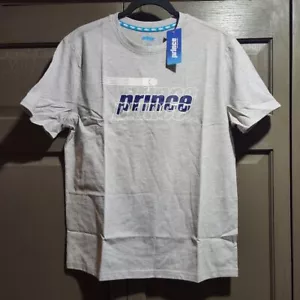 Camiseta gris Prince Pickle Ball para hombre talla pequeña manga corta cuello redondo - Imagen 1 de 8