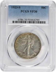 1923-S Walking Liberty Half Dollar VF30 PCGS - Picture 1 of 2