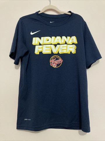 Youth Nike Dri Fit WNBA Indiana Fever Short Sleeve Shirt - Size Large Cover