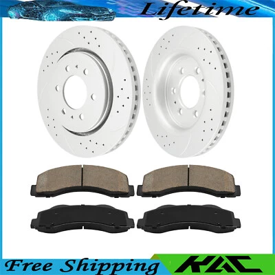 Front Disc Brake Rotors + Ceramic Pads For Ford Expedition Ford Expedition - Image 1 of 4