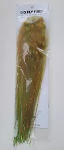 HEDRON " BIG FLY FIBER " #C845 Golden Olive Predator , Streamers & Jigs - Picture 1 of 2