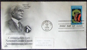 USA FDC #2075 National Credit Union, 1984 - Picture 1 of 1