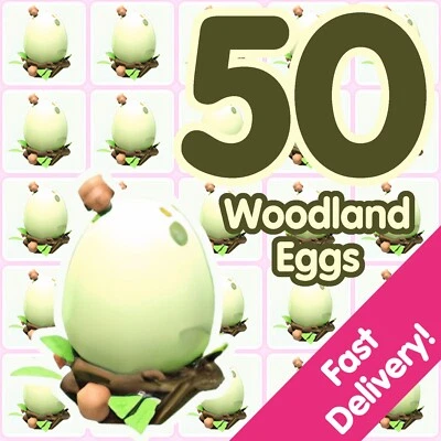 50 Woodland Eggs ✨ US Seller ✨ Adopt From Me Today!