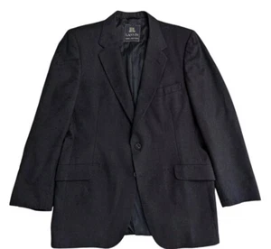 Lanvin Suit Jacket Blazer Sport coat Men's Solid Navy Single-Breasted EUC Wool - Picture 1 of 11