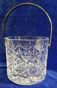 Atlantis Crystal CATALINA Pattern Ice Bucket Removeable Handle Heavy - Picture 1 of 5