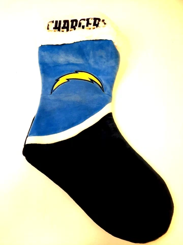 Los Angeles Chargers Christmas Stocking Holiday 17" Team Colors Logo New! Cover