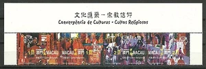 b418 MACAU/ Religionen MiNr 1138/41 ** 4-er-Streifen m.Eckrand - Imagen 1 de 1