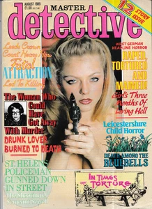 Master Detective, August 1989 - UK True Crime Magazine - Imagen 1 de 2