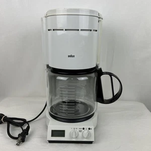 Vintage Braun Aromaster 12 Cup Coffee Maker White Original 4096 Made In Germany - Picture 1 of 8
