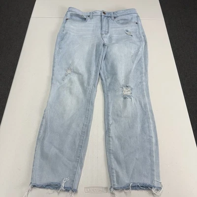 Jeans feminino LC Lauren Conrad cintura alta skinny tornozelo tamanho 8 - Imagem 1 de 4