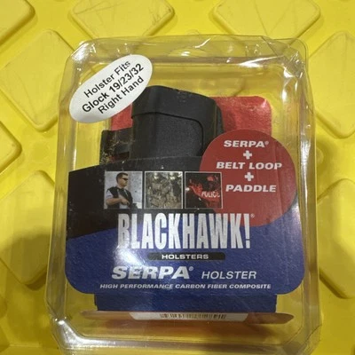 Blackhawk Serpa CQC Belt/Paddle Holster For Glock 19/23/32/36 RH - 410502BK-R - Image 1 of 3