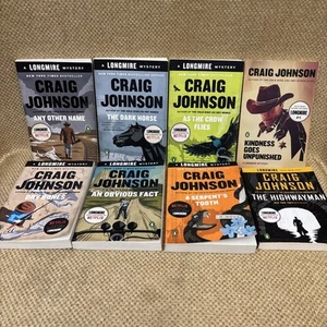 Longmire Mystery Series 8 Book Lot Craig Johnson Western Netflix Walt Paperback - Picture 1 of 21