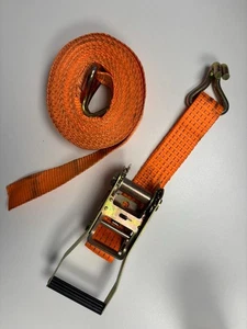 Heavy Duty Cargo Ratchet Tie Down Strap With Buckle 50mm 6 Metre 5 Tonne - Picture 1 of 5