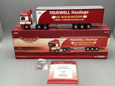 LKW Modell 1:50 Corgi CC13617 DAF CF Curtainside Truswell Haulage mit OVP - Bild 1 von 4