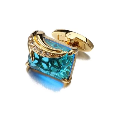 Gemelos vintage para hombre regalo para papá novio camisa de negocios puño hebilla joyería Foto 1 de 2