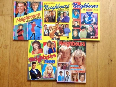 5 NEIGHBOURS TV Soap ANNUALS  1989 1990 1991, Special & Fact / Interviews Book - Image 1 of 4